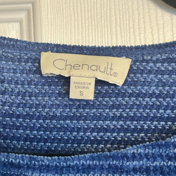 Blue Velvet Ribbed Dress - Picture 3 of 3